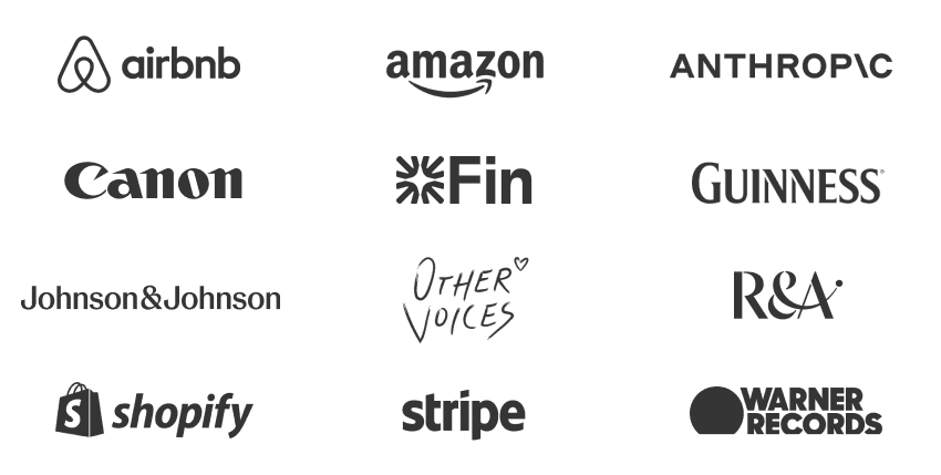 Brands and clients Tiny Ark has worked with